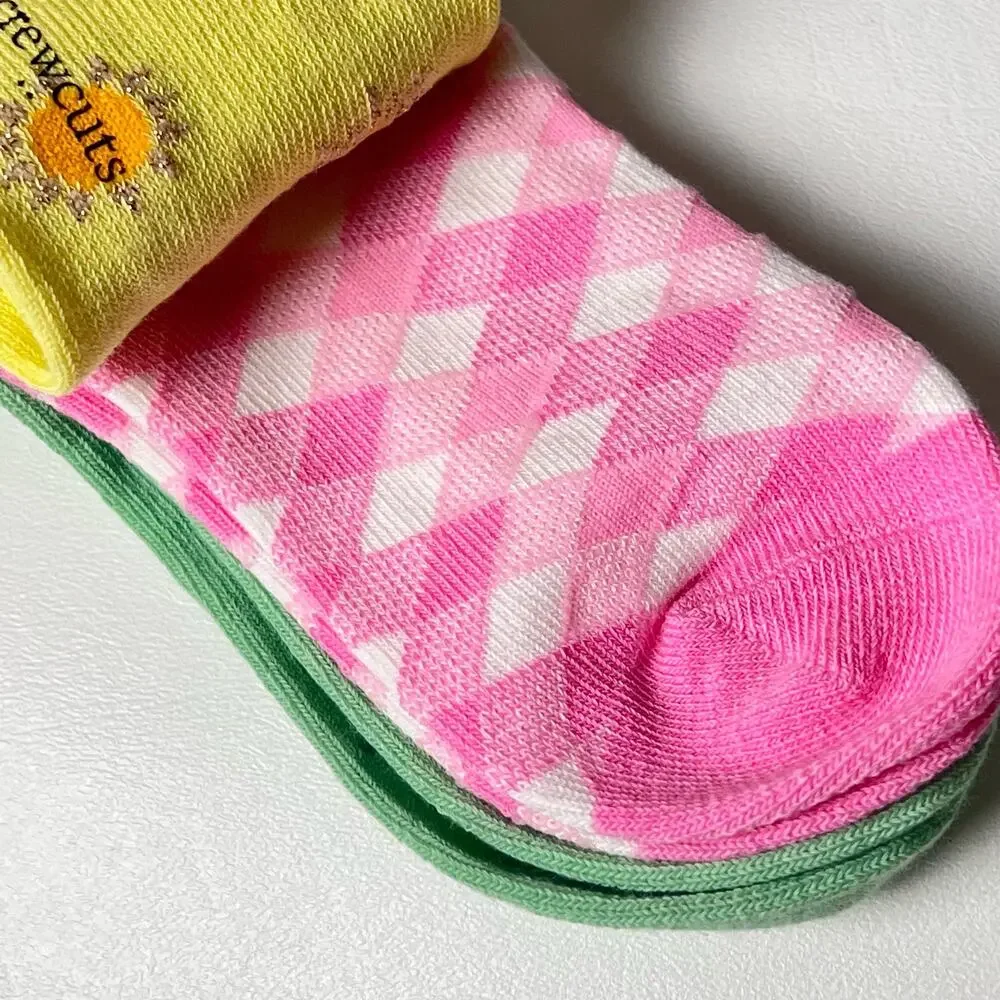 Crewcuts Multi-pack  Summer Style Socks  Sz M  NWT